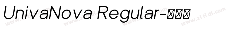 UnivaNova Regular字体转换